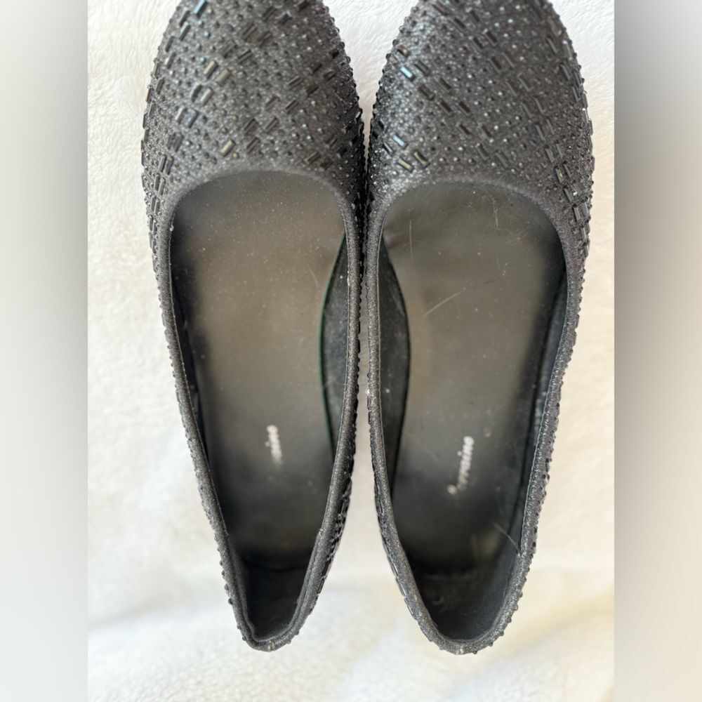 Beaded Black Flats - Picture 3 of 5